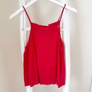 Universal Thread Red Gauze Like Lightweight Tank Top Size Medium